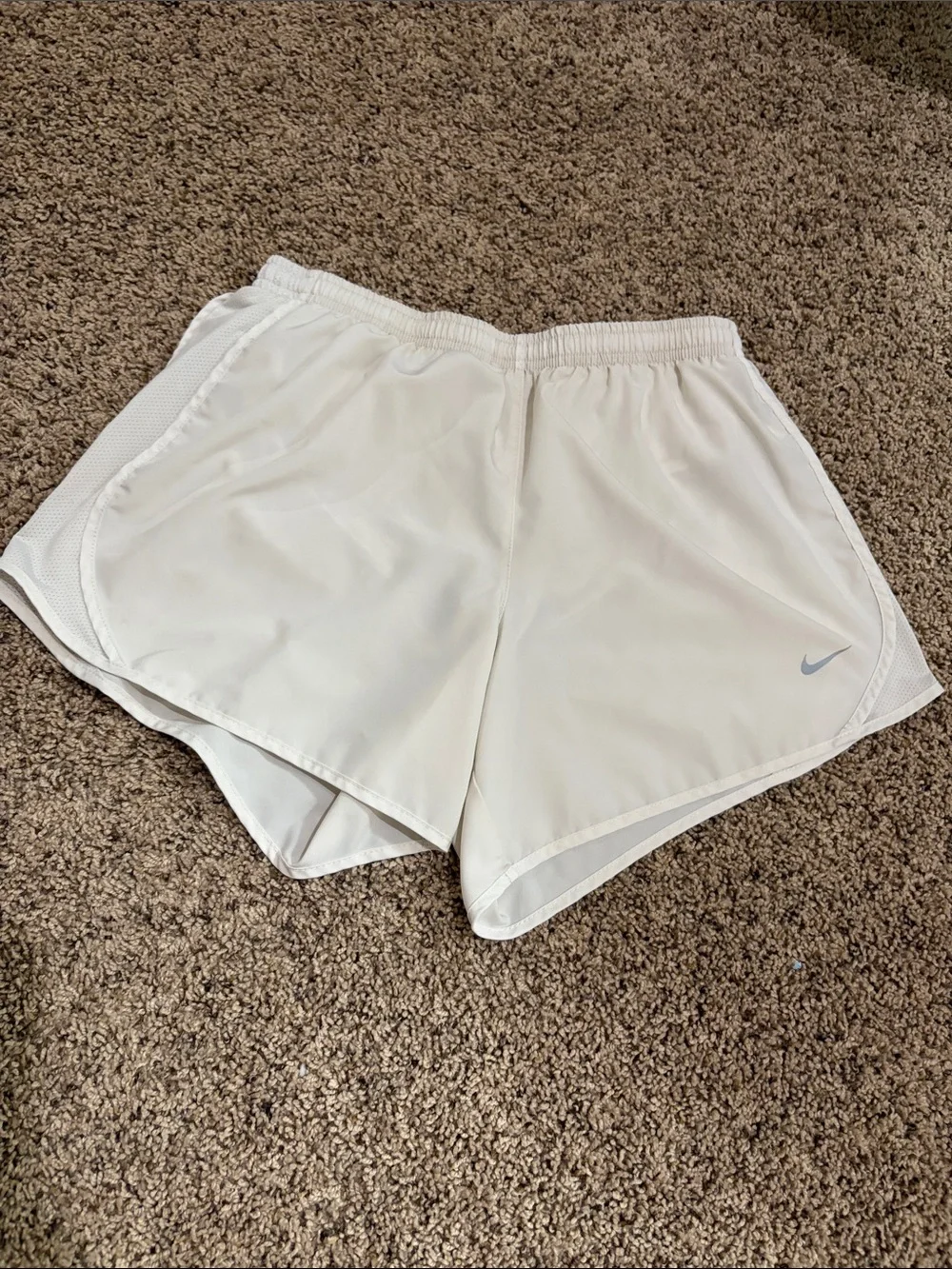 Nike Youth White Lightweight Running Shorts
